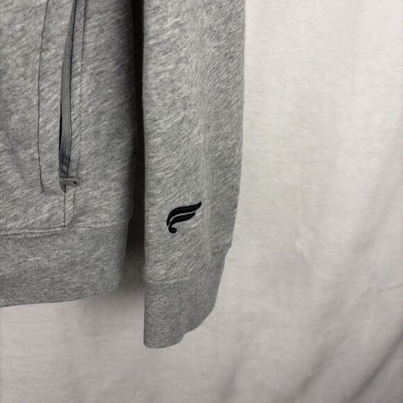 Fabletics Gray Cotton Blend Hoodie Sweatshirt Mens Size Small Workout Gym - Picture 3 of 6